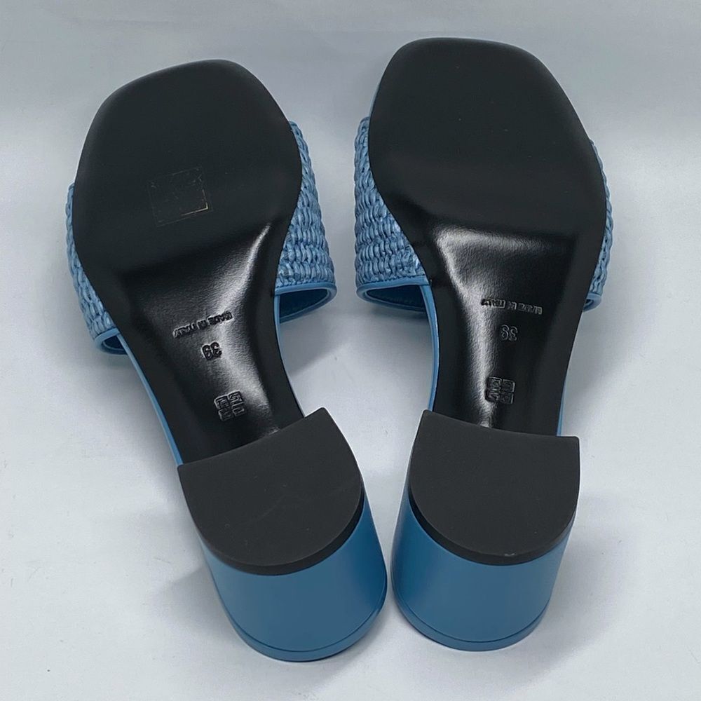 Givenchy Logo Raffia Slide Sandals size 39 - Picture 14 of 16